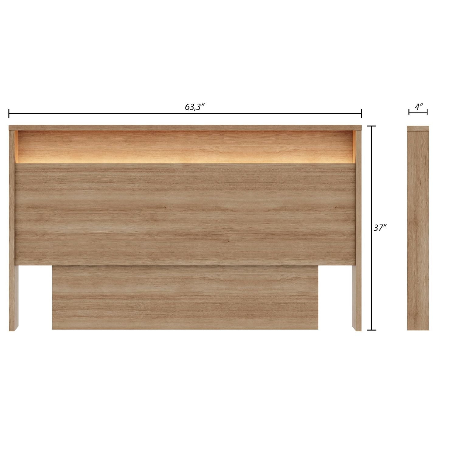 Gael Headboard with Integrated Lighting