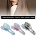 thumbnail image 4 of Hair Comb Delicate Portable ABS Green-bottomed Starfish Air Cushion Comb for Home, 4 of 8