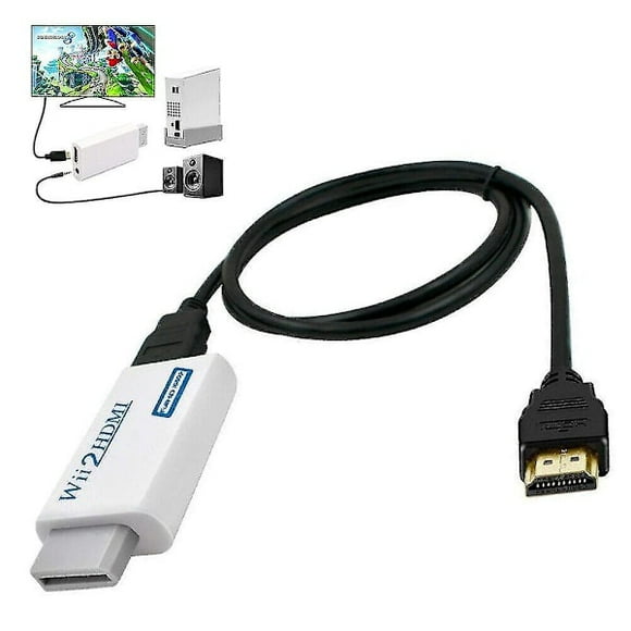 Wii to HDMI conversion adapter with 1.5m high-speed conversion cable