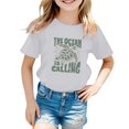 thumbnail image 1 of T-Shirts Graphiques à Manches Courtes Col Rond Multicolore Motif Lettre pour Enfants Jeunes Manches Longues T-Shirt Hauts Manches Longues pour Petites Filles Soutien-Gorge d'Entraînement Tunique en Gros, 1 of 4