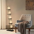 thumbnail image 4 of Escalier Floor Lamp - 61 Espresso Brushed Nickel On/Off Switch, 4 of 9