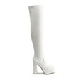 thumbnail image 2 of Dream Pairs Women's Chunky High Heels Platform Over The Knee Boots Square Toe Fall Y2K Gogo Long Design, 2 of 6