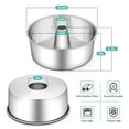 thumbnail image 6 of Walchoice 10 inch Angel Food Cake Pan, Stainless Steel Deep Cake Pan with Tube, Large Kitchen Metal Pans for Baking, Chiffon Cake Mold - Silver, 6 of 7