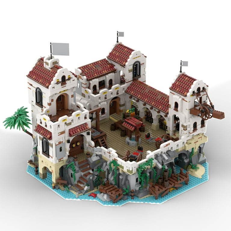 Moc Eldorado Fortress Pirate Architecture Building Blocks Barracuda Bay Creative Building Block Model Toys Collection Gifts for Kids Adult Walmart