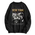 thumbnail image 1 of toraway Chandail en Molleton pour Femmes Veste Fine Décontractée à Manches Longues T-Shirts Graphiques Col Rond Chandails en Molleton Pull Tops pour Femmes S, 1 of 4