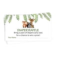 thumbnail image 1 of Inkdotpot 30Jungle Animals Baby ShowerDiaper Raffle Ticket Lottery Insert Cards Supplies Games For Baby Shower Party Bring A Pack Of Diapers To Win Favors Gifts And Prizes, 1 of 5