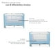 thumbnail image 3 of Cuna Corral Plegable con Cambiador y Dos Niveles D´Bebe - Azul, 3 of 7