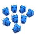 thumbnail image 3 of DGZZI Potenciómetro de ajuste de 10k 8PCS Potenciómetro de ajuste de placa de pruebas con perilla para Arduino Raspberry Pi 3386MP-103 3 pines 0-10K Ohm, 3 of 5