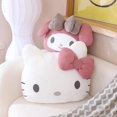 thumbnail image 3 of New My Melody-cojín para la espalda, reposacabezas, funda de cinturón de seguridad, Material de pana, suave, abrazo, juguete de felpa, decoración de coche para chicas, regalos de navidad, 3 of 5