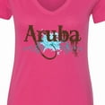 thumbnail image 4 of Inktastic Aruba Women's V-Neck T-Shirt, 4 of 5