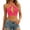 Pink, variant on Women's Halter Neck Lace Up Crop Top Summer Tank Top