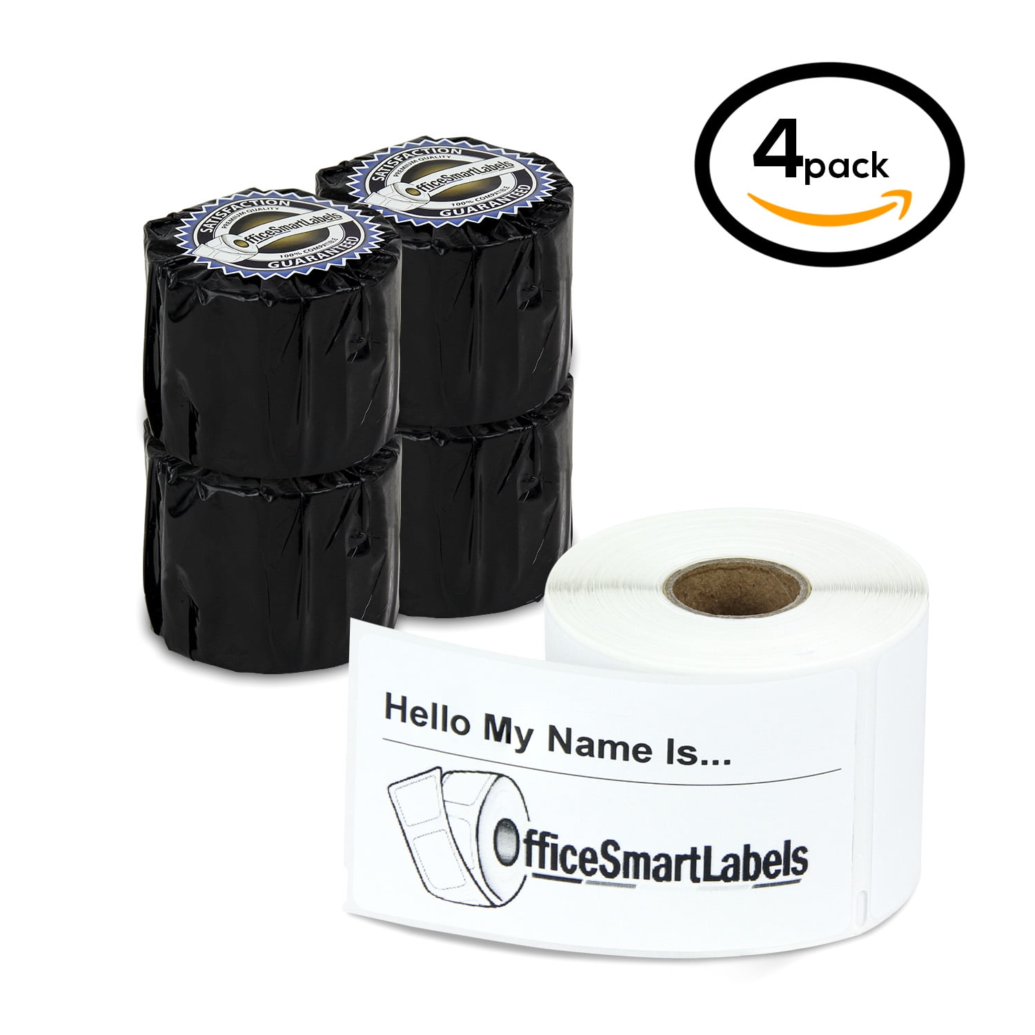 6 Rolls Dymo 30857 Compatible 2-1/4" x 4" LabelWriter Self-Adhesive White.. New 