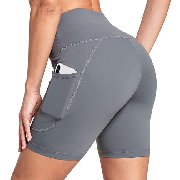 Ladies' Swimsuit Bottoms High Waist Boy Shorts Fitness Short Pants for Swimming and Beach Activity