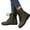 Armée Verte, variante sur UKAP Bottes de Combat pour Femmes, Bottillons à Fermeture Éclair Latérale, Bottes à Lacets à la Cheville, Chaussures de Travail Imperméables, Noir 9
