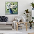 thumbnail image 3 of Stupell Industries French Country White Hydrangeas in Blue Vase Gray Framed Giclee Art, 24 x 24, by Gina Kelly, 3 of 8