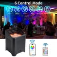 thumbnail image 3 of Battery Powered Uplights Rechargeable Par Can 6x18W RGBWA+UV LED Stage Lights, 3 of 8