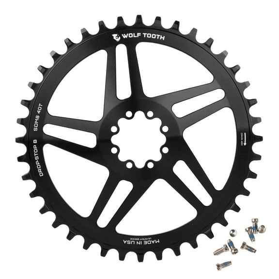 Wolf Tooth SRAM 8-Bolt Direct Mount Chainrings Direct Mount - Tooth Count: 44 Offset: 6