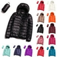 thumbnail image 4 of Outdoor Women’s Lightweight Packable Puffer Winter Jacket Insulated Puffy Hooded Coat for Snow Ski Hiking Travel, 4 of 5