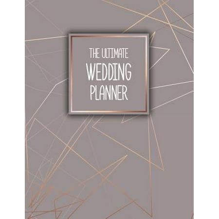 The Ultimate Wedding Planner: Luxury Abstract Pattern Rose Gold Large Wedding Planner and Organizer Checklists Worksheets 8.5x11