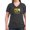 Charcoal, variant on CafePress - Modern Vintage Sunflower T Shirt - Women's V-Neck Dark T-Shirt