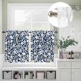 thumbnail image 5 of Kitchen Window Curtains Valance and Tier Set, Summer Ocean Starfish Rod Pocket Tier Curtain Valance Set, Conch Shell on Blue Light Filtering Cafe Curtains for Bedroom Living Room, 5 of 9
