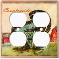 thumbnail image 3 of Metal Light Switch Plate Cover Countryside Sheep Animal Farm ANM009, 3 of 13