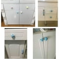 thumbnail image 2 of Paquete de 6 tiradores de cerámica para armarios, tiradores de cajones para habitación de niños, tiradores de puertas, pomos de armario, forma encantadora de estrella de mar, color, 2 of 5