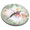 thumbnail image 1 of Wall Clock, Lightweight Durable Christmas Santa Pattern Retro Round Wall Clock Quartz Movement  For Home For Party For Festival, 1 of 8