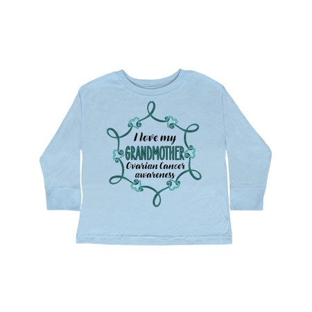 

Inktastic I Love My Grandmother Ovarian Cancer Awareness Gift Toddler Boy or Toddler Girl Long Sleeve T-Shirt