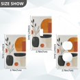 thumbnail image 7 of Yayeee Duplex Wall Plate 1-Gang 4.5"x2.7" Home Receptacle Light Switch Decorative Outlet Cover, White Abstract Shapes, 7 of 7