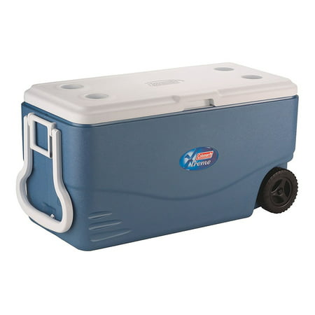 Coleman 100-Quart Xtreme 5-Day Heavy-Duty Cooler with Wheels, (Best Small Ice Chest)
