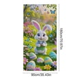 thumbnail image 3 of Luoshdecor Happy Easter Door Cover，Cute Bunny Egg Porch Sign Religious Door Cover for Jesus Spring Easter Party Decor, 3 of 6