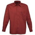 thumbnail image 1 of Premier Mens Premier Poplin Long-Sleeved Formal Shirt, 1 of 3