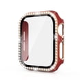 thumbnail image 1 of Apple Watch Case with Tempered Glass Screen Protector for Apple Watch 38mm Series 3/2/1, Bling Crystal Diamond Rhinestone Ultra-Thin Bumper Full Cover Protective Case for Women Girls iWatch, 1 of 6