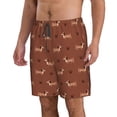 thumbnail image 2 of Naloa Dachshund Dog Puppy Men's Beach Shorts, Surfing shorts, Swim trunks, Quick Dry Swim Trunks for Surfing Beach Fun - Large, 2 of 9