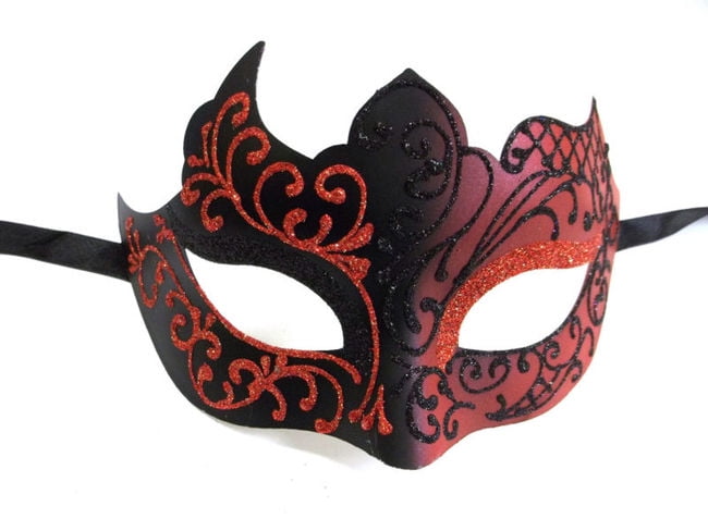 Mens Black Masquerade Mask Zorro Bandit Mask Next Day Capital Cities excl WA 