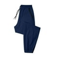 thumbnail image 4 of Edvintorg Joggers for Women Lightweight Breathable Sports Casual Pants with Drawstring Solid Color Elastic Waist Trousers Womens Sweatpants Navy S, 4 of 7