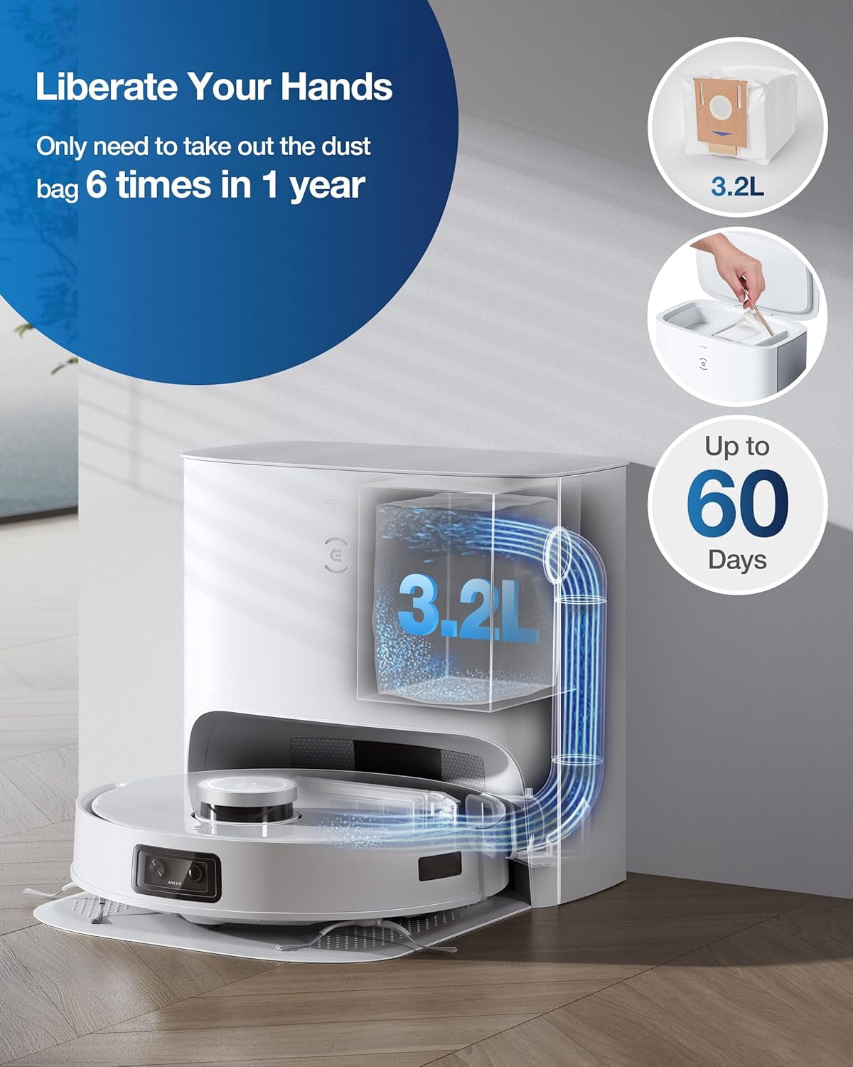 ECOVACS - Brandclub - ECOVACS DEEBOT T10 PLUS Neo Robot Vacuum and 