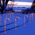 thumbnail image 3 of Cadena de luces navideñas con forma de muleta, luces LED decorativas para árbol de Navidad al aire libre, luces con mango de paraguas para vacaciones, 3 of 5