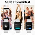 thumbnail image 5 of Smart Watch Fits for Android and iPhone 1.96'' Smartwatch for Men Women 110+ Sports Modes Fitness Tracker with Answer Make Calls/Message Reminder, IP68 Waterproof for Gift (Sliver), 5 of 7
