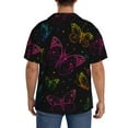 thumbnail image 3 of Kdxio Men'S Hawaiian Shirt For Men Short Sleeve Shirt Butterfly Summer Casual Holiday Beach Button Down T-Shirts, 3 of 5