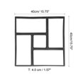 thumbnail image 2 of Paseos Creador 15,8x15,8x1,6 Plástico Negro 8 Cuadrícula Rectángulo Reutilizable Concreto Cemento Escalón Piedra Camino Adoquín para Bricolaje Jardín Patio, Paquete de 1, 2 of 5