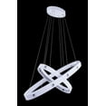 thumbnail image 4 of Elegant Lighting 2097G39WH-RC 39.5 L x 16 W x 2.5 H in. Infinity Collection Large Hanging Fixture - Royal Cut, White Finish, 4 of 4