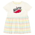 thumbnail image 3 of Inktastic Spicy Hot Chili Pepper Girls Baby Dress, 3 of 5