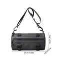 thumbnail image 3 of Waterproof Crossbody Chest Bag for Men - Large Capacity Cylindrical Shoulder Bag with Multiple Pockets, 27×15×14cm, Gray/Black/Army Green/Dark Blue, 3 of 6