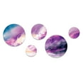 thumbnail image 2 of Designart "Violet Storm At The Horizon IV" Abstract Liquid Ink Metal Wall Art Set of 5 Piece, 2 of 5