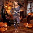 thumbnail image 2 of Halloween Family Matching Pajamas Sets, Halloween Family Daily Leisure Loungewear, Pumpkin Holiday PJS Sleepwear, Seasonal Halloween Party Family for Home Relaxation Casual Wear Indoor, 2 of 7