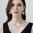 thumbnail image 2 of Crystal Earrings Hollowed-out Design Rhinestone Earrings Bridal Crystal Earrings Wedding Accessories, 2 of 4