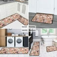 thumbnail image 5 of Boston Terrier Dogs with Pioneer Flower Kitchen Rugs Sets Of 2,Anti Fatigue Kitchen Mat Rugs Non Slip Washable,Decorative Kitchen Floor Mats for Kitchen,Sink,Laundry,17"X30"+17"X47", 5 of 7