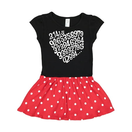 

Inktastic Pi Heart Numbers Gift Toddler Girl Dress